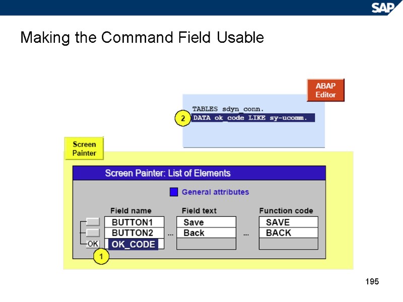 195 Making the Command Field Usable